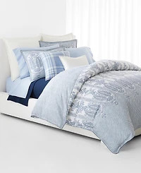 Lauren Ralph Kent Cotton-Linen Sheet Set, King