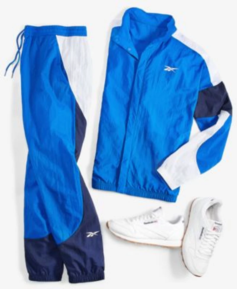 Reebok Mens Regular Fit Training Performance Track Jacket Joggers