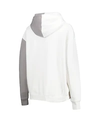 Women's Gameday Couture Gray and White Oklahoma Sooners Split Pullover Hoodie