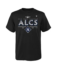 Big Boys Fanatics Black New York Yankees 2022 Division Series Winner Locker Room T-shirt