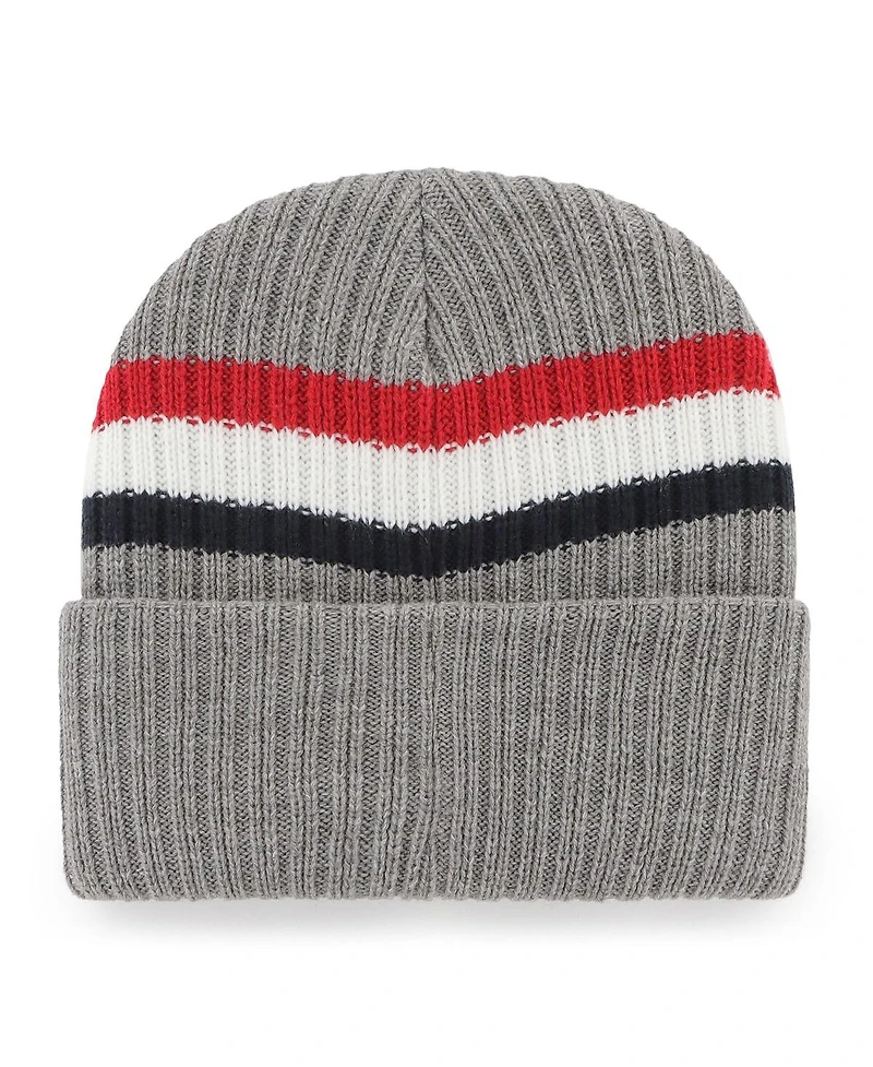 Men's '47 Brand Gray New England Patriots Highline Cuffed Knit Hat
