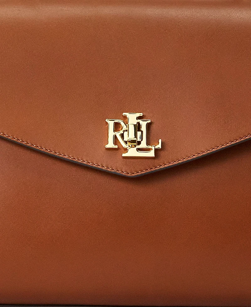 Lauren Ralph Farrah Medium Leather Top-Handle Satchel