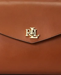 Lauren Ralph Farrah Medium Leather Top-Handle Satchel