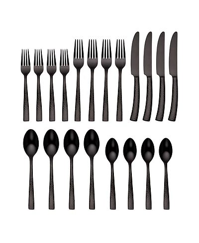 Argent Orfevres Hampton Forge Paris Hammered Gunmetal 20-Pc. Flatware Set, Service for 4