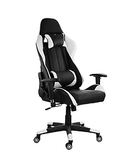 GameFitz Gaming Chair in Black and White Trim
