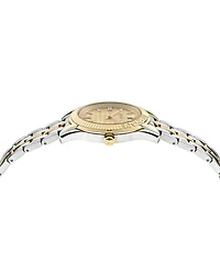 Versace Women's Swiss Greca Time Two-Tone Stainless Steel Bracelet Watch 35mm