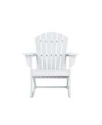 Outdoor Patio Poly Adirondack Rocking Chair Rocker