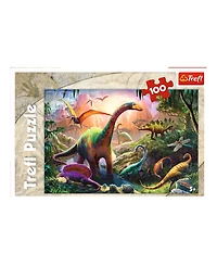 Trefl Red 100 Piece Kids Puzzle - Dinosaurs' Land