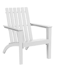 Costway Patio Adirondack Chair Acacia Wood Lounge Armrest Garden Deck