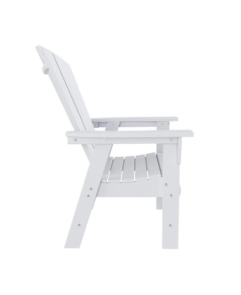 WestinTrends Outdoor Patio Adirondack Dining Chair Weather Resistant