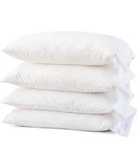 Micropuff Breathable Hypoallergenic Microfiber Pillow Cases – White (4 Pack)