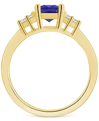 Tanzanite (1-5/8 ct. t.w.) & Diamond (1/5 Ring Set 14k Gold