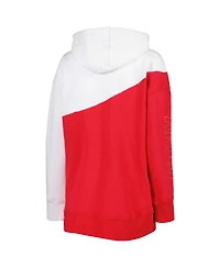 Women's Dkny Sport Red, White Washington Capitals Gina Full-Zip Hoodie