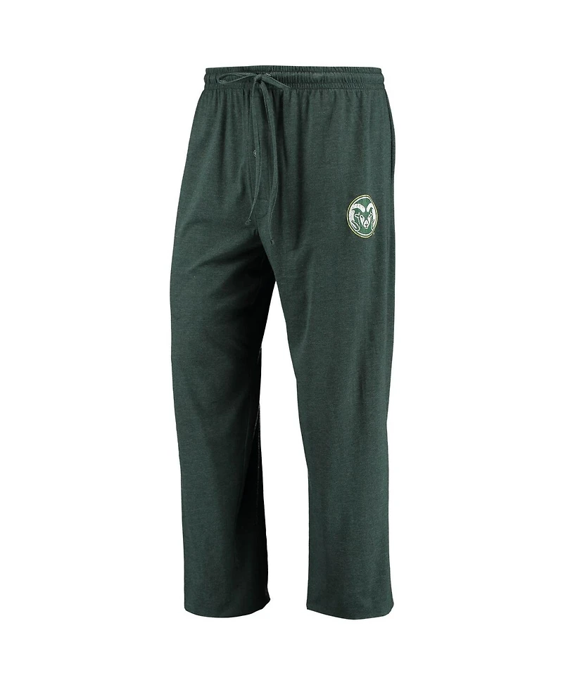 Men's Concepts Sport Green, Heathered Charcoal Colorado State Rams Meter Long Sleeve T-shirt and Pants Sleep Set