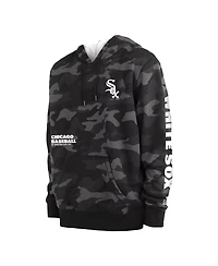 Men's New Era Black Chicago White Sox Camo Pullover Hoodie