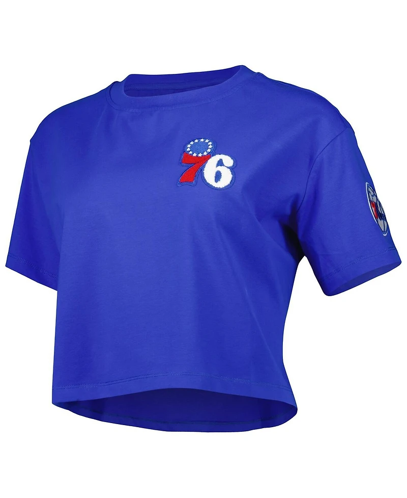 Women's Pro Standard Royal Philadelphia 76ers Classics Boxy T-shirt