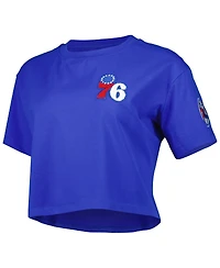 Women's Pro Standard Royal Philadelphia 76ers Classics Boxy T-shirt
