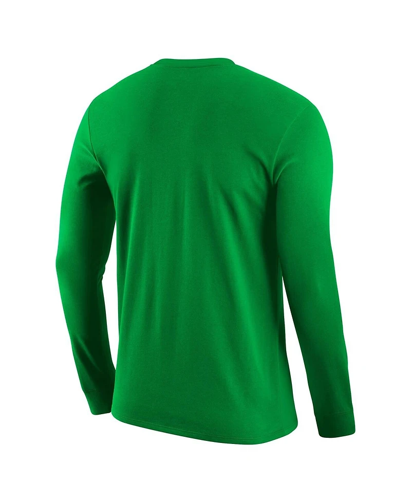 Men's Nike Green Oregon Ducks Basketball Long Sleeve T-shirt