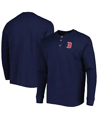 Men's Dunbrooke Boston Red Sox Navy Maverick Long Sleeve T-shirt