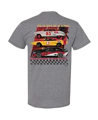 Men's Checkered Flag Sports Heather Gray Nascar 75th Anniversary Heritage T-shirt