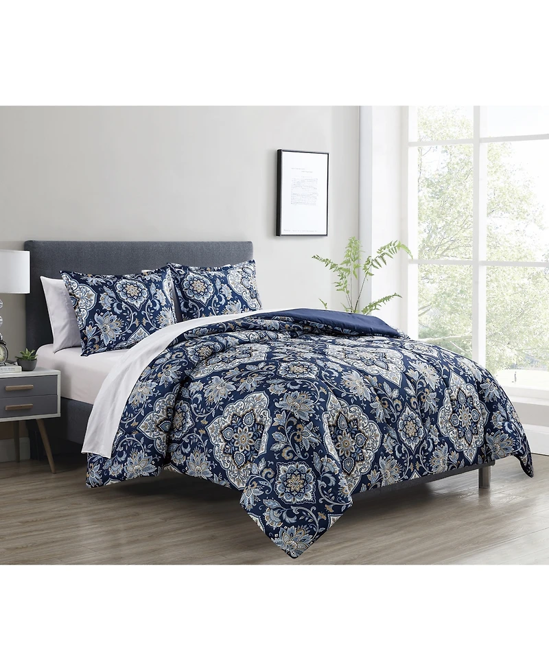 Sunham Classic Damask 3-Pc. Comforter Set, Exclusively at Macy's