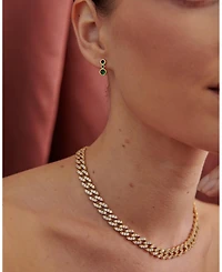 Oma The Label Frosty Link Collection 9mm Necklace in 18K Gold- Plated Brass, 16"