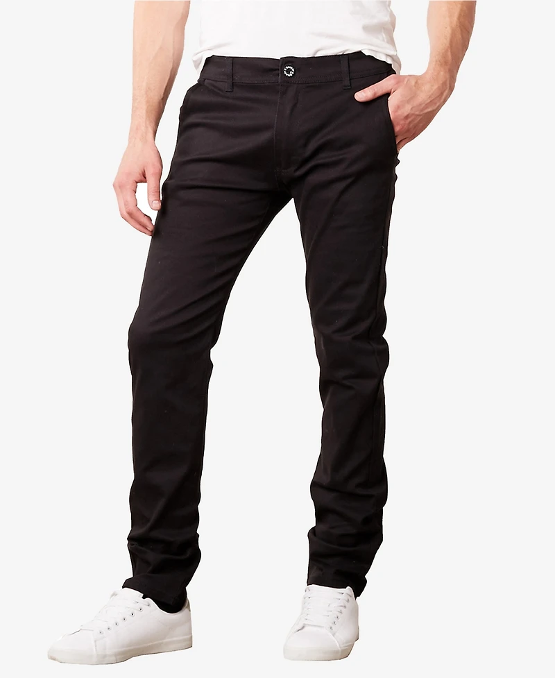 Galaxy By Harvic Men's Super Stretch Slim Fit Everyday Chino Pants