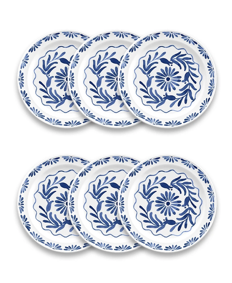 Abode Homewares Azul Salad Plate Set of 6