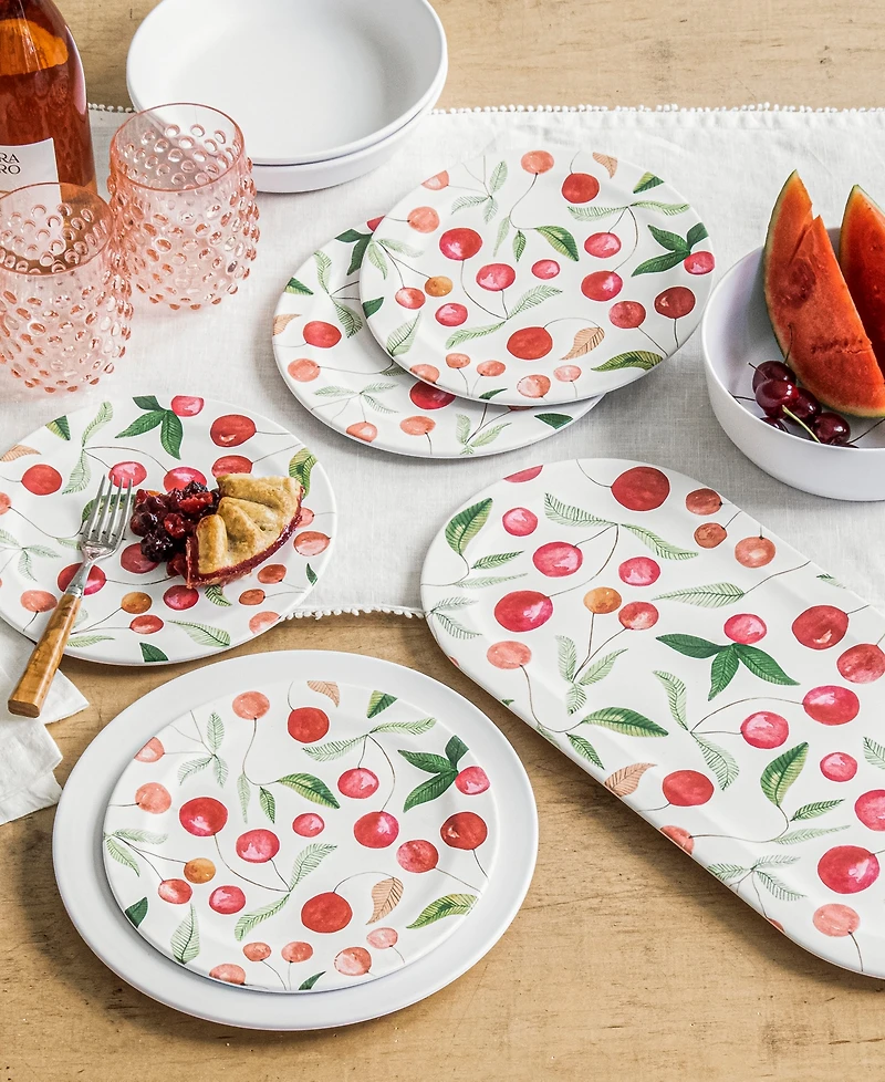 Abode Homewares Berries Cherries Salad Plate Set of 6