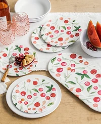 Abode Homewares Berries Cherries Salad Plate Set of 6