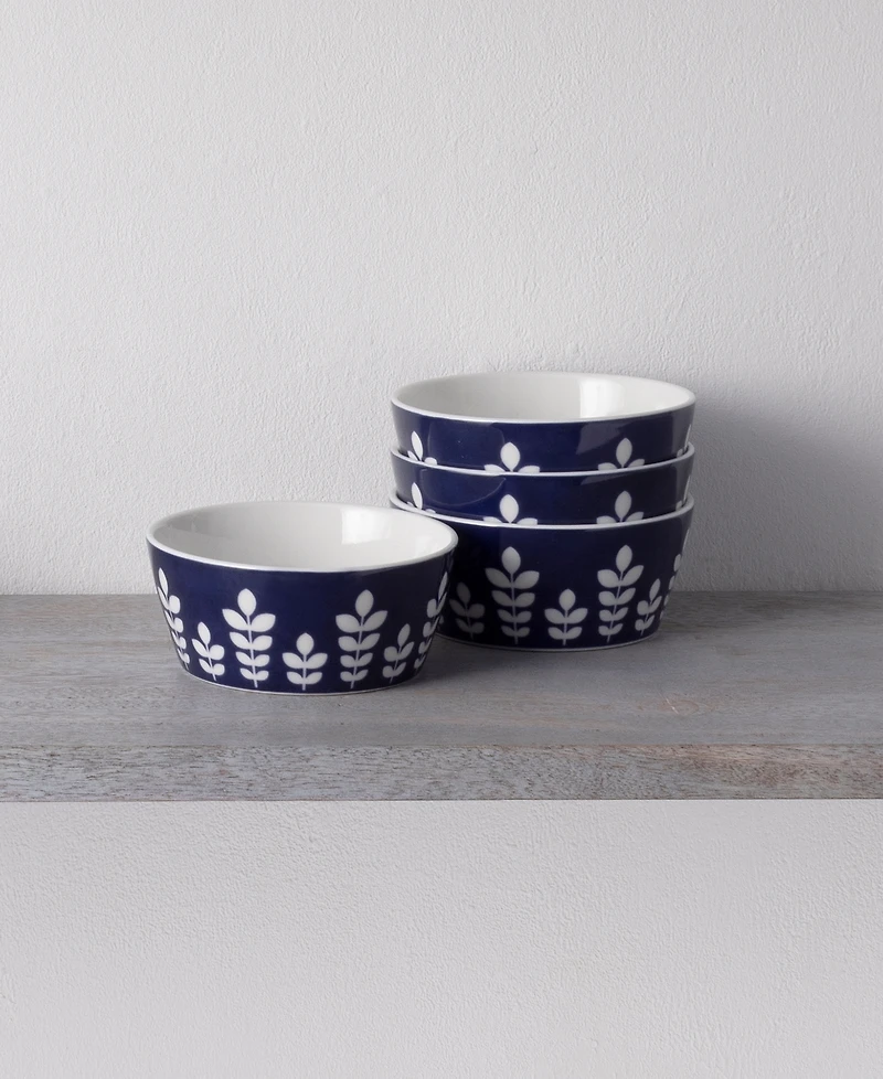 Noritake Bluefjord Set of 4 Fruit Bowls