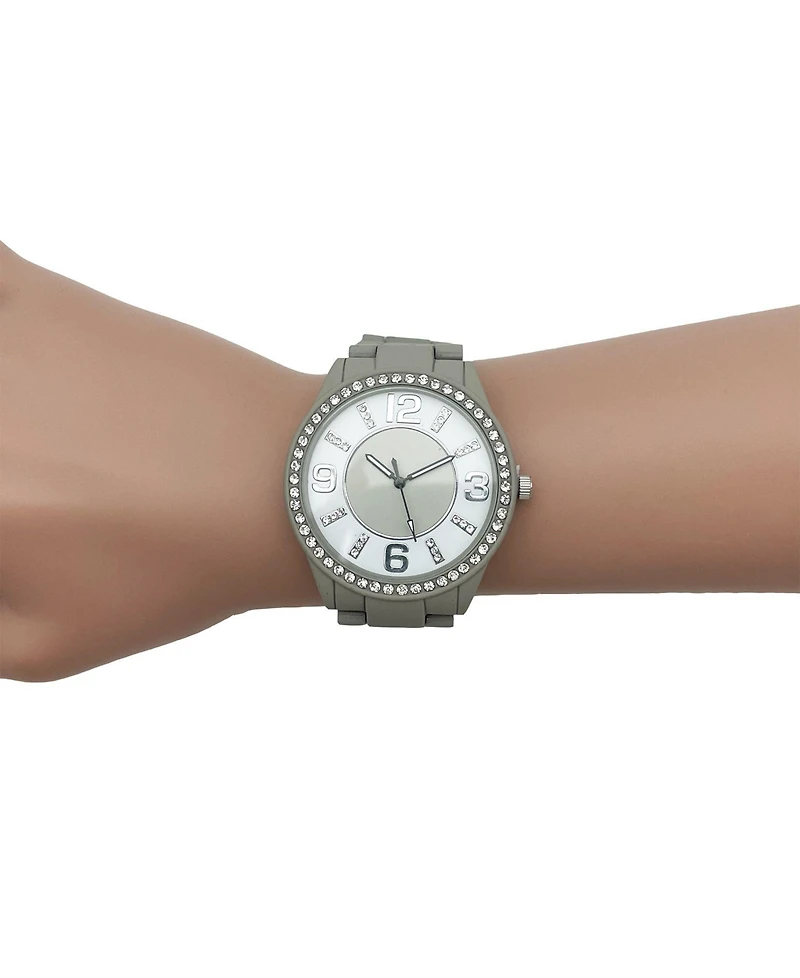 Olivia Pratt Gray Sparkle and Matter Solid Colors Women Watch