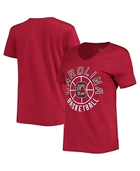 Women's Champion Garnet South Carolina Gamecocks Basketball V-Neck T-shirt