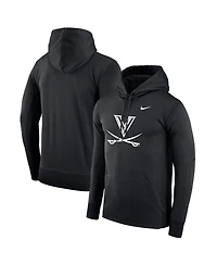 Men's Nike Black Virginia Cavaliers Dark Mode 2.0 Therma Performance Pullover Hoodie