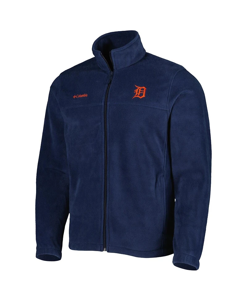 Men's Columbia Navy Detroit Tigers Steens Mountain Full-Zip Jacket