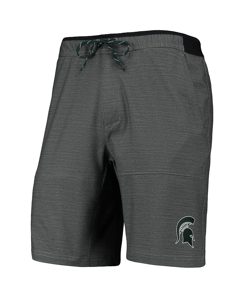 Men's Columbia Gray Michigan State Spartans Twisted Creek Omni-Shield Shorts
