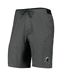 Men's Columbia Gray Michigan State Spartans Twisted Creek Omni-Shield Shorts