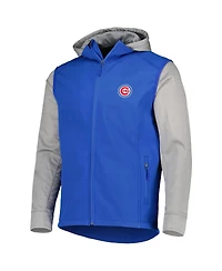 Men's Dunbrooke Royal, Heather Gray Chicago Cubs Alpha Full-Zip Jacket