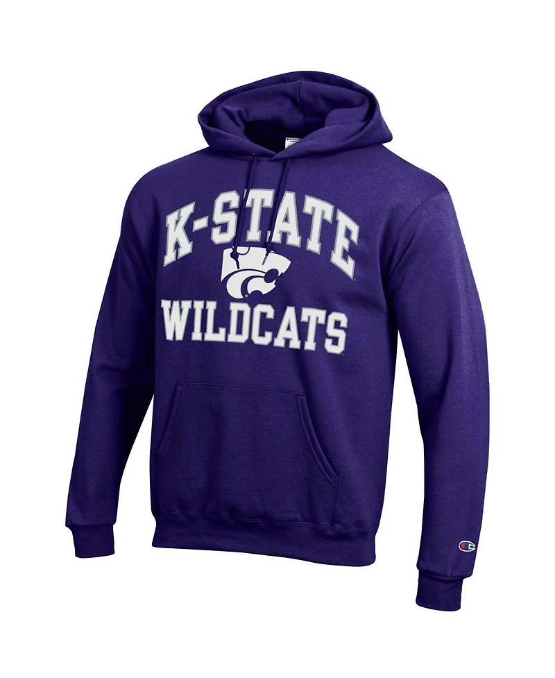 Men's Champion Purple Kansas State Wildcats High Motor Pullover Hoodie