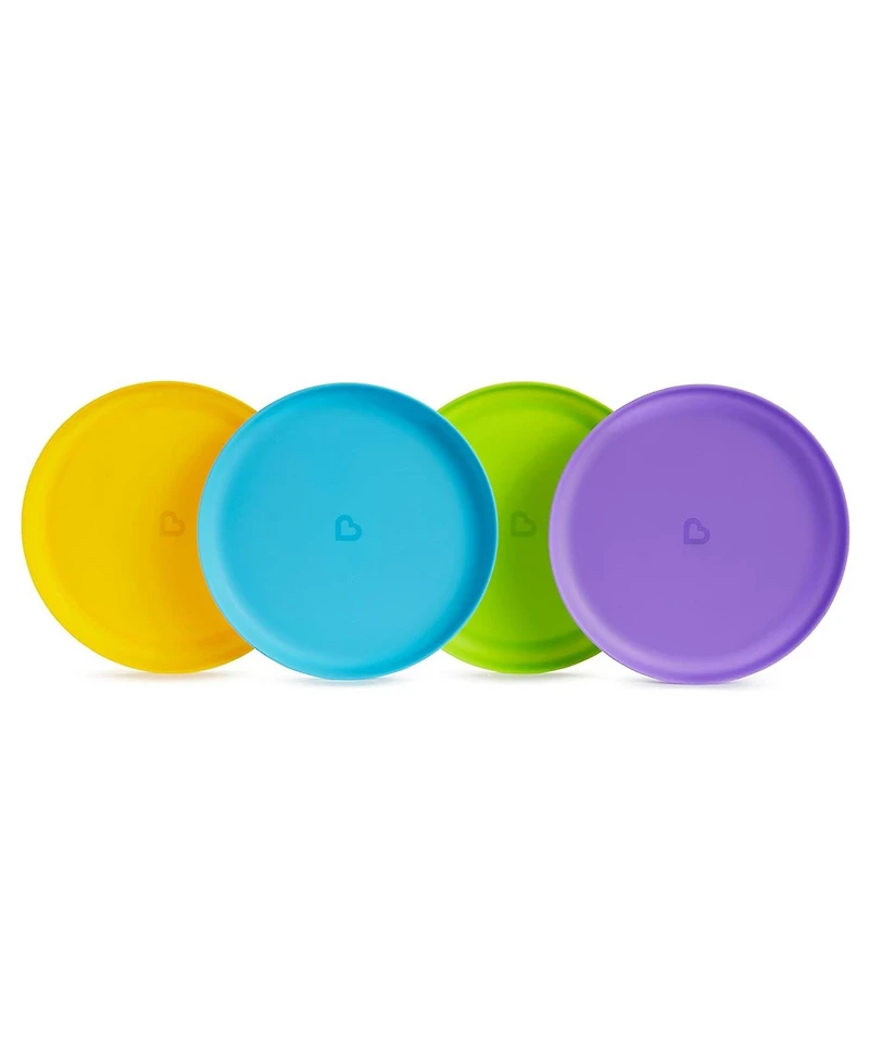 Munchkin Toddler Multi Color Stackable Plates, 8 Pack