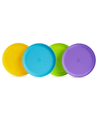 Munchkin Toddler Multi Color Stackable Plates, 8 Pack