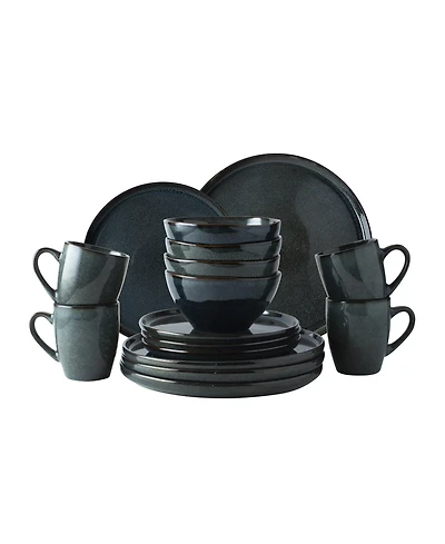 Dutch Rose Amsterdam Serenity 16 Pc. Dinnerware Set, Service for 4