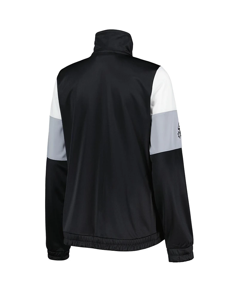 Women's G-iii 4Her by Carl Banks Black San Antonio Spurs Change Up Full-Zip Track Jacket