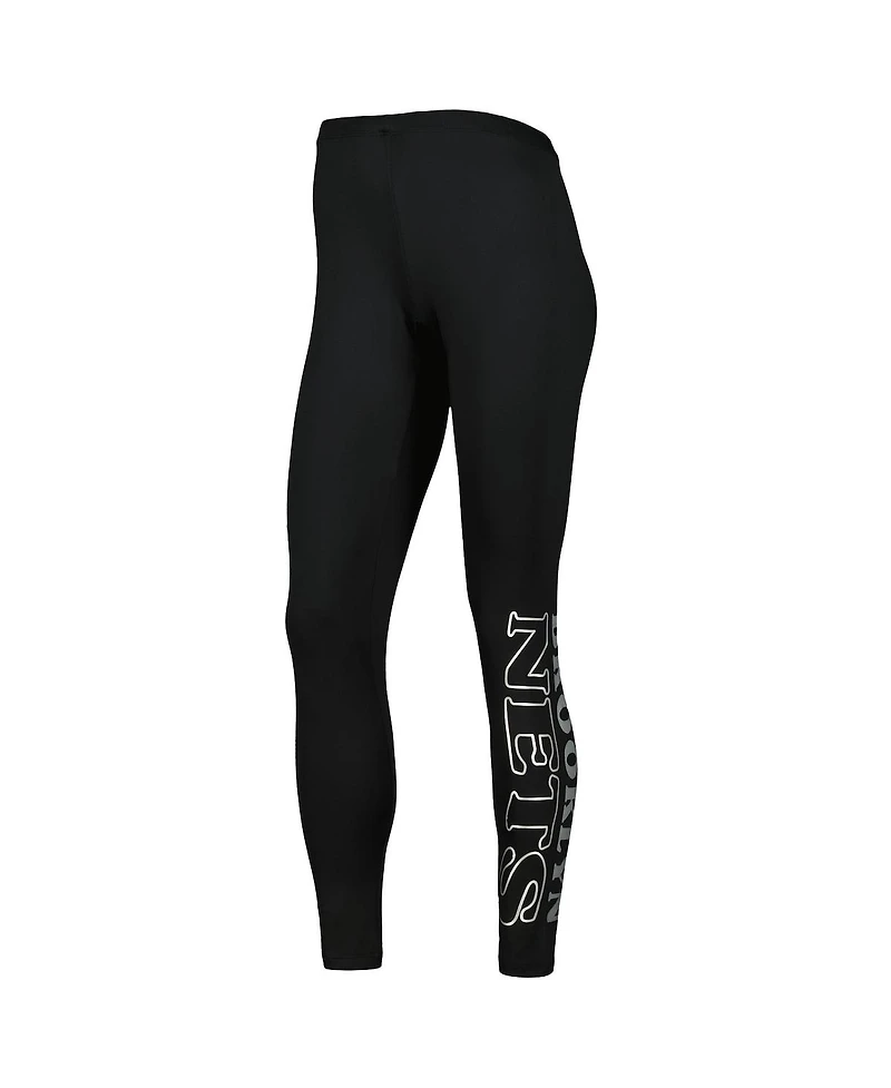 Women's G-iii 4Her by Carl Banks Black Brooklyn Nets Stadium Leggings
