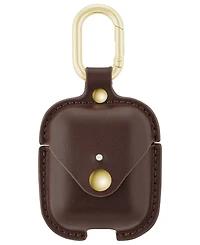 WITHit Brown Leather Cover designed for Apple AirPods