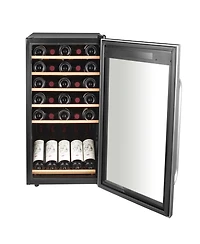 Whynter 34 Bottle Freestanding Stainless Steel Refrigerator With Digital Control