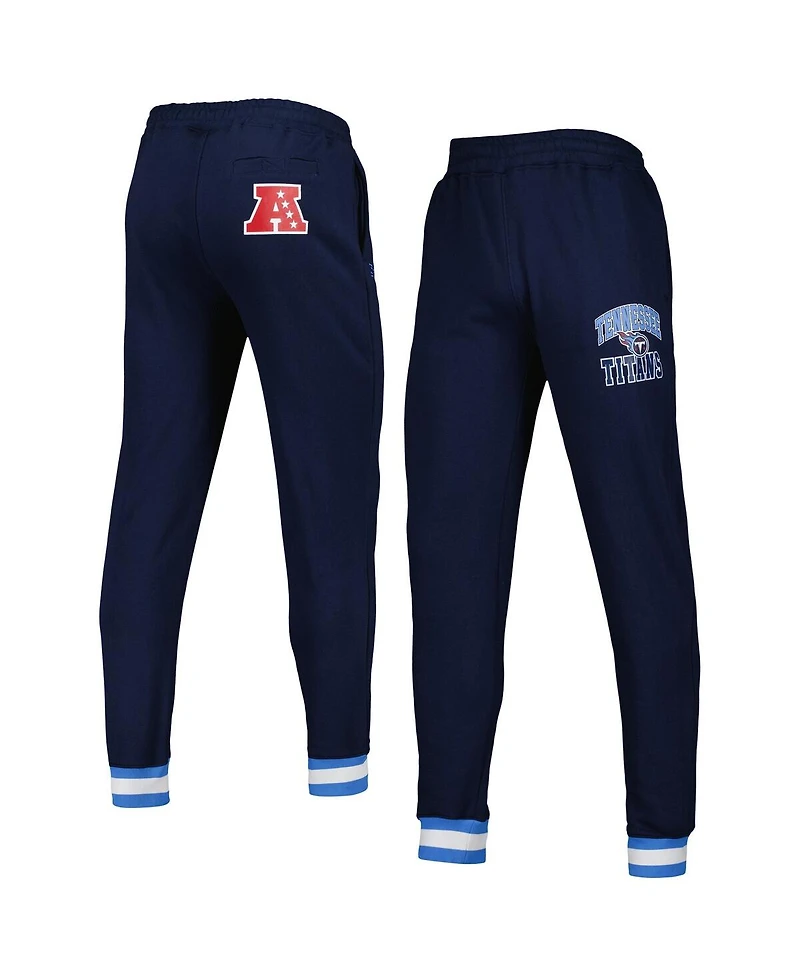 Men's Starter Navy Tennessee Titans Blitz Fleece Jogger Pants
