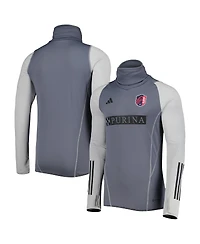 Men's adidas Gray St. Louis City Sc Warm Raglan Cold.rdy Top