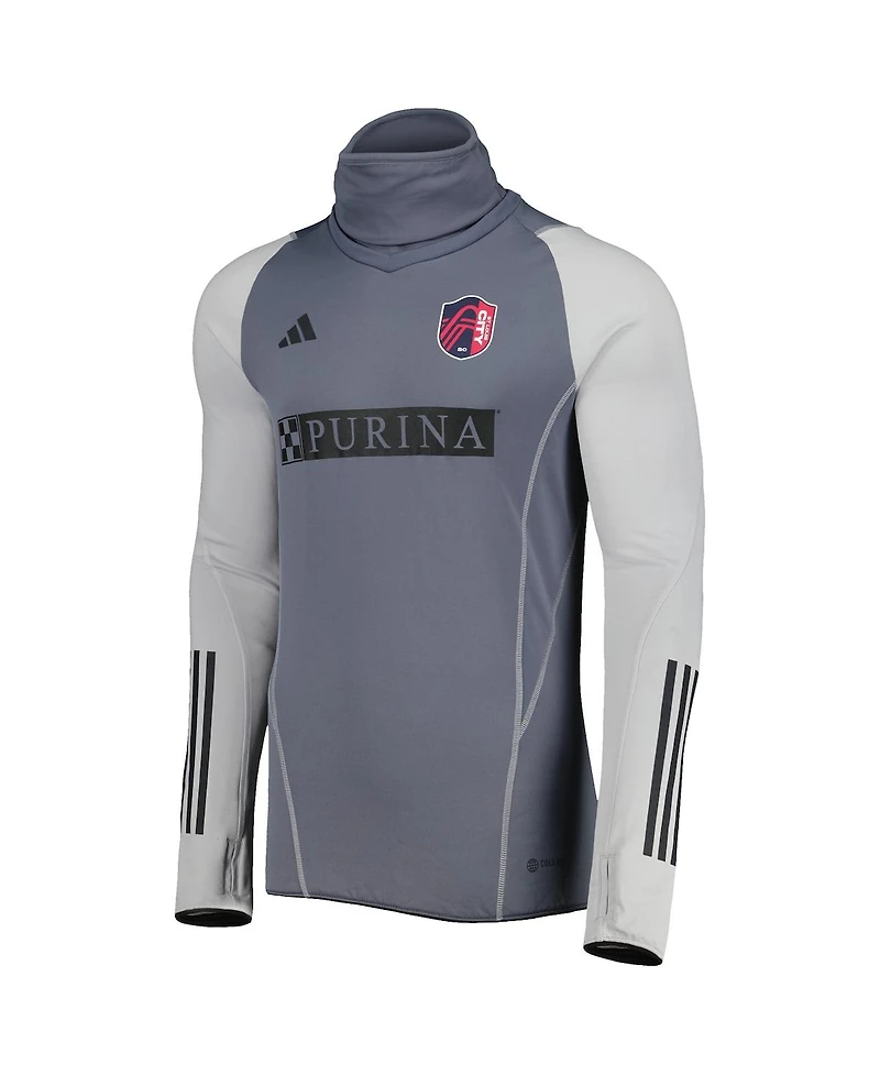 Men's adidas Gray St. Louis City Sc Warm Raglan Cold.rdy Top