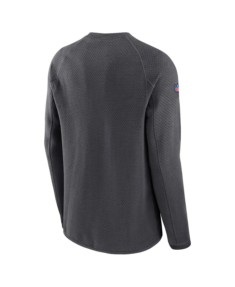 Men's Nike Anthracite Kansas City Chiefs Super Bowl Lvii Opening Night Performance Pullover Sweatshirt